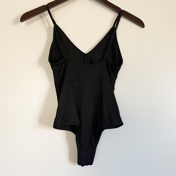 Olivaceous Black Tank Spaghetti Strap BodySuit S - Picture 2 of 6